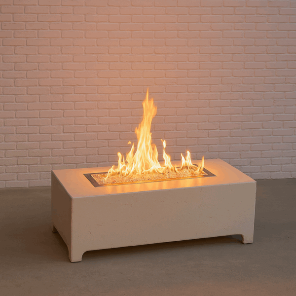 Rectangular Concrete Gas Fire Table – Expertly Designed Outdoor Feature | Highline