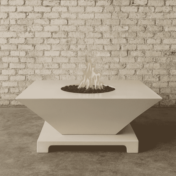 Square Wok Fire Table – Propane Gas GFRC Outdoor Feature