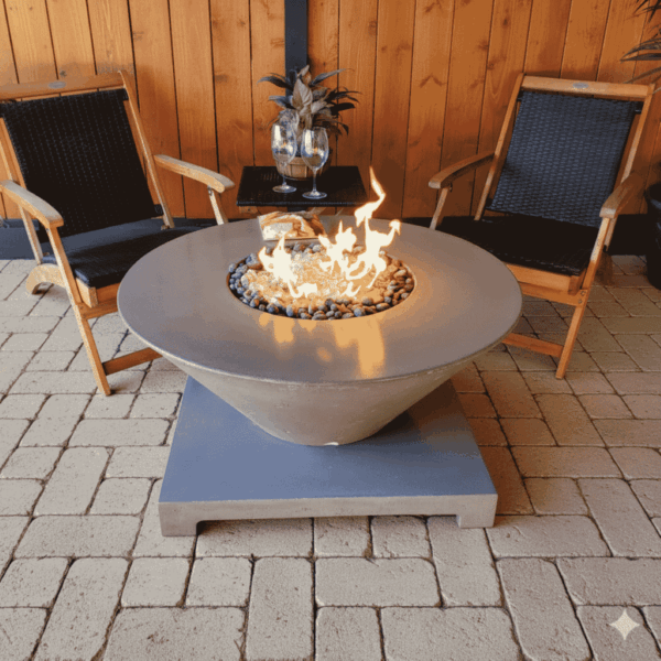 Castin Crete Round Wok Fire Table – Propane or Natural Gas