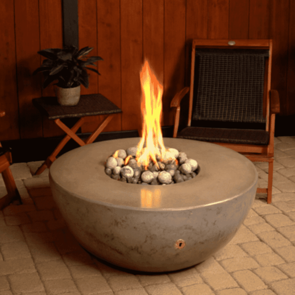 Zen Propane Fire Pit Table – Modern Round GFRC Build