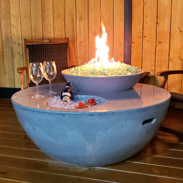 Fire & Ice Table CastinCrete Designs