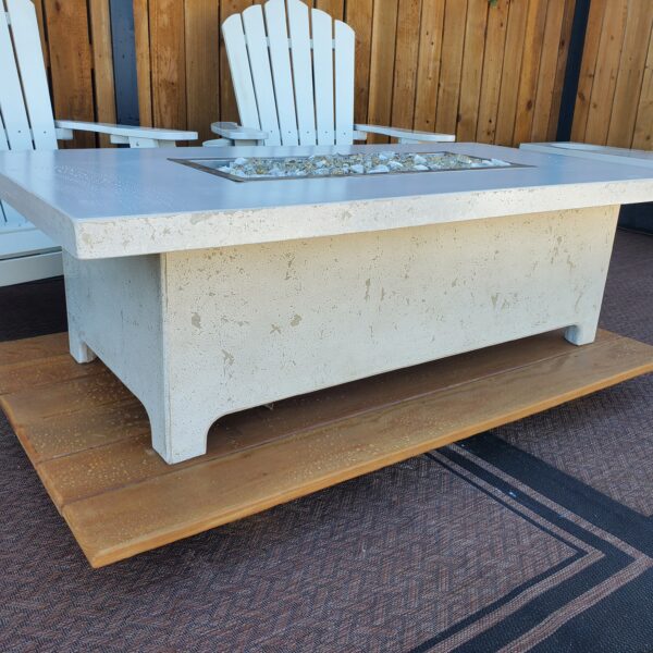 Handcrafted GFRC Fire Table for Outdoor Living