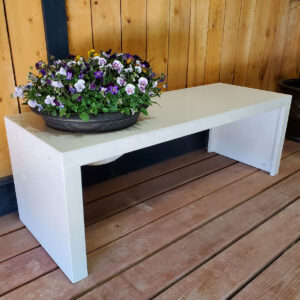 Elegant Flower Bench Crafted from Durable GFRC for Outdoor Living Spaces