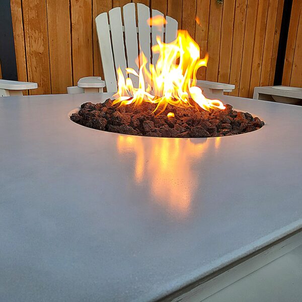 Modern Concrete Square Wok Fire Bowl Outdoor Living Essential